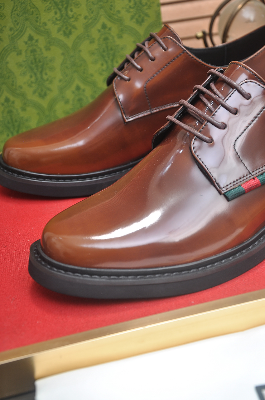 Gucci Men's Leather Dress Shoes, Italian Luxury, Brown, Sizes 38-44 9 i1746465259426 754 0 7