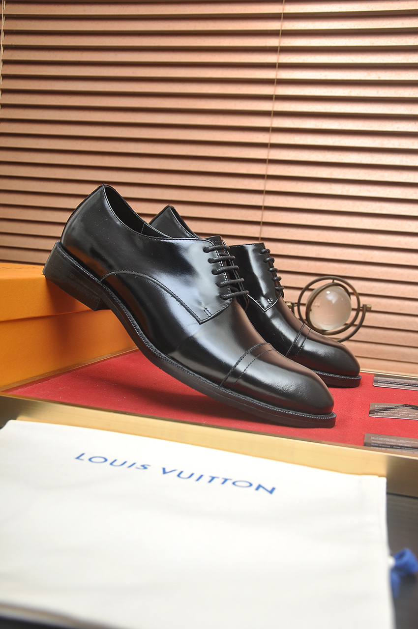 Louis Vuitton Leather Dress Shoes - Black, Italian Leather, Rubber Sole 3 i1746465336188 5247 0 1