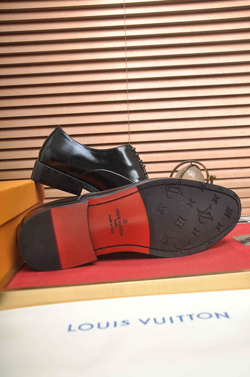 Louis Vuitton Leather Dress Shoes - Black, Italian Leather, Rubber Sole 8 i1746465336889 8822 0 6