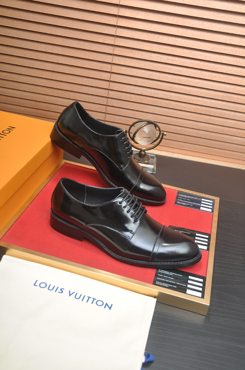 Louis Vuitton Leather Dress Shoes - Black, Italian Leather, Rubber Sole 7 i1746465336911 668 0 5