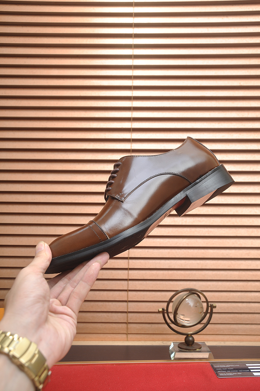 Louis Vuitton Leather Business Dress Shoes - Brown, Sizes 38-45 6 i1746465347919 7052 0 4
