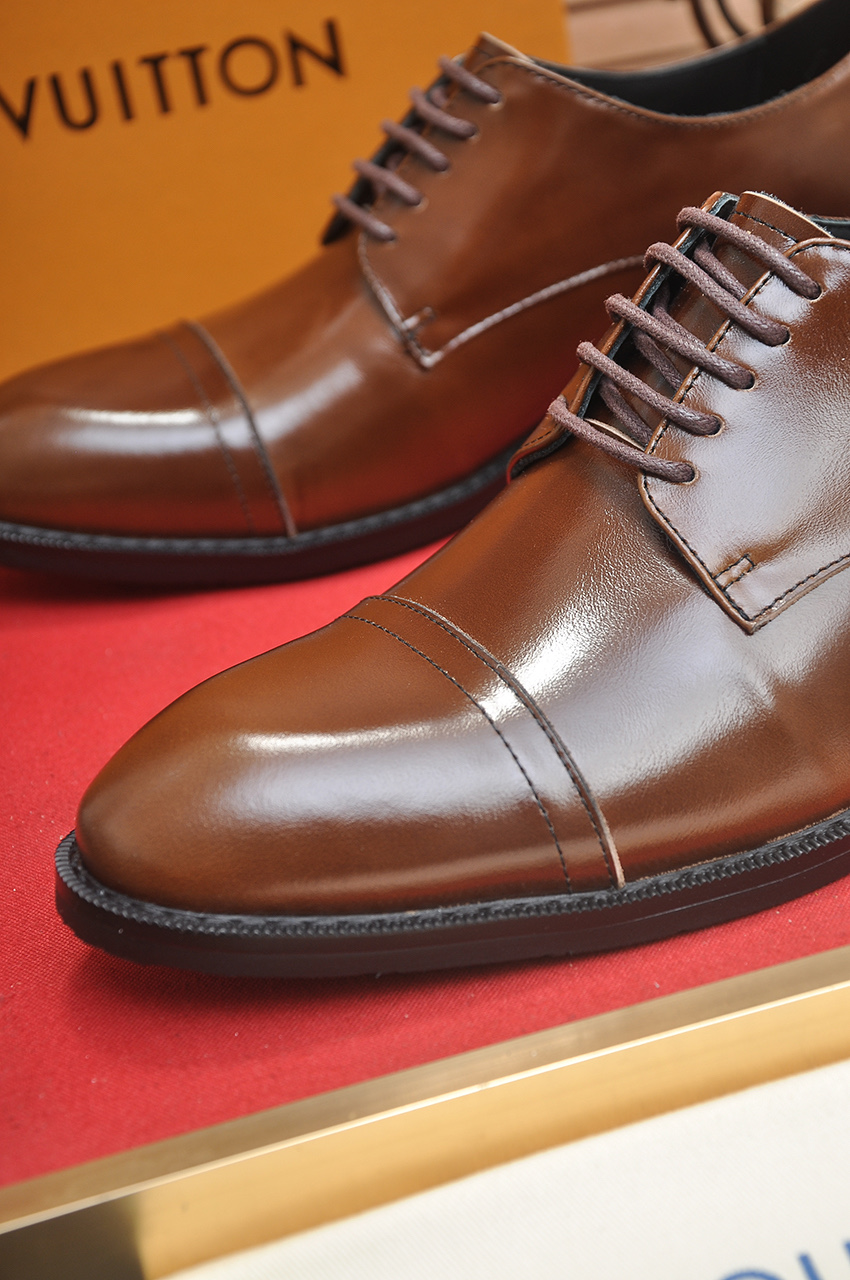 Louis Vuitton Leather Business Dress Shoes - Brown, Sizes 38-45 9 i1746465347925 7501 0 7