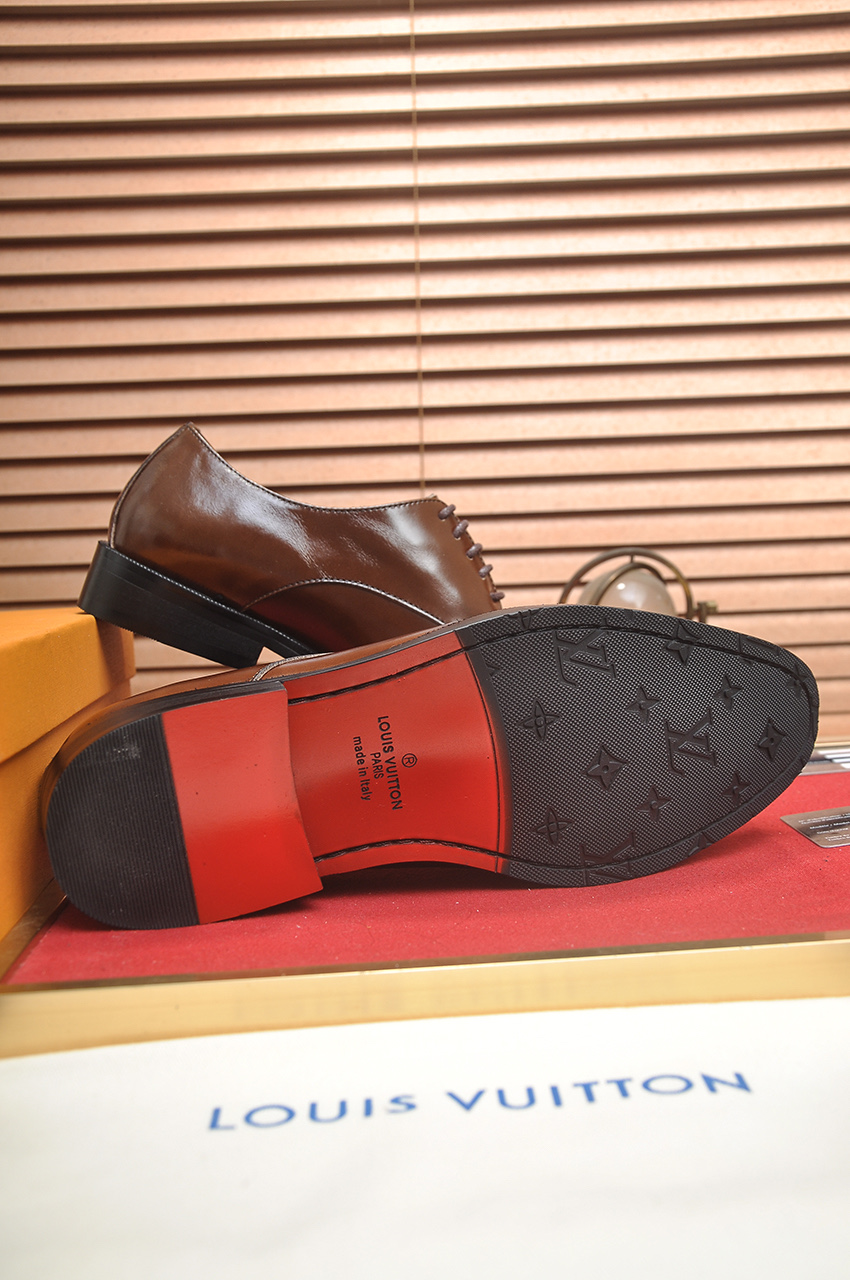 Louis Vuitton Leather Business Dress Shoes - Brown, Sizes 38-45 8 i1746465348478 4239 0 6