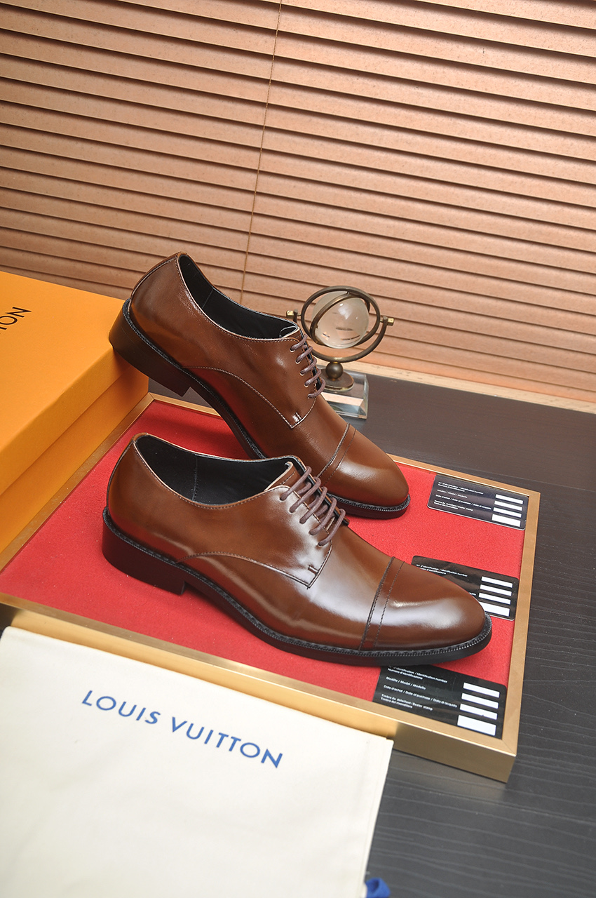 Louis Vuitton Leather Business Dress Shoes - Brown, Sizes 38-45 7 i1746465348515 625 0 5