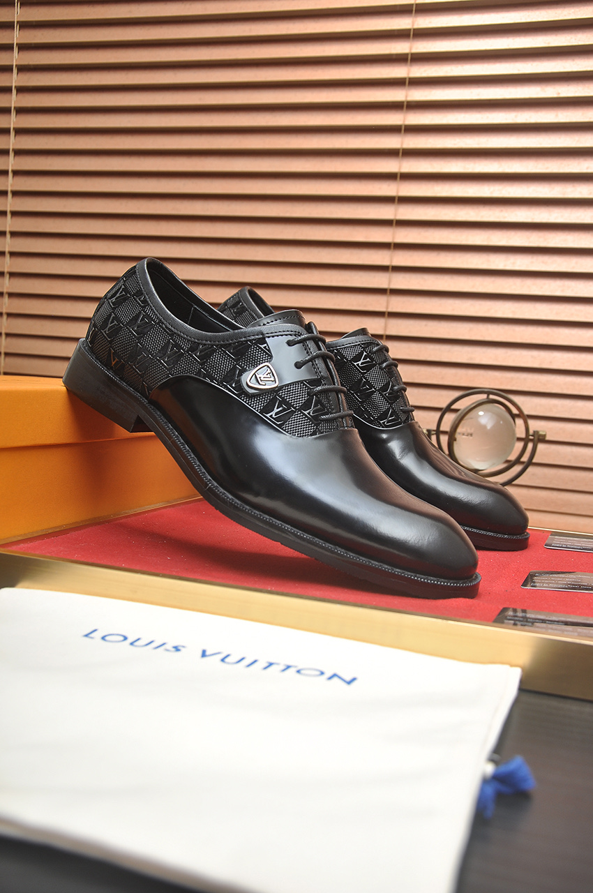 Louis Vuitton Men's Leather Dress Shoes - Black, Size 38-44 3 i1746465360113 3563 0 1