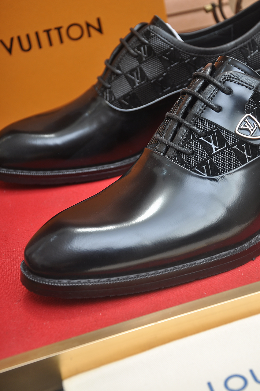 Louis Vuitton Men's Leather Dress Shoes - Black, Size 38-44 9 i1746465360130 5573 0 7