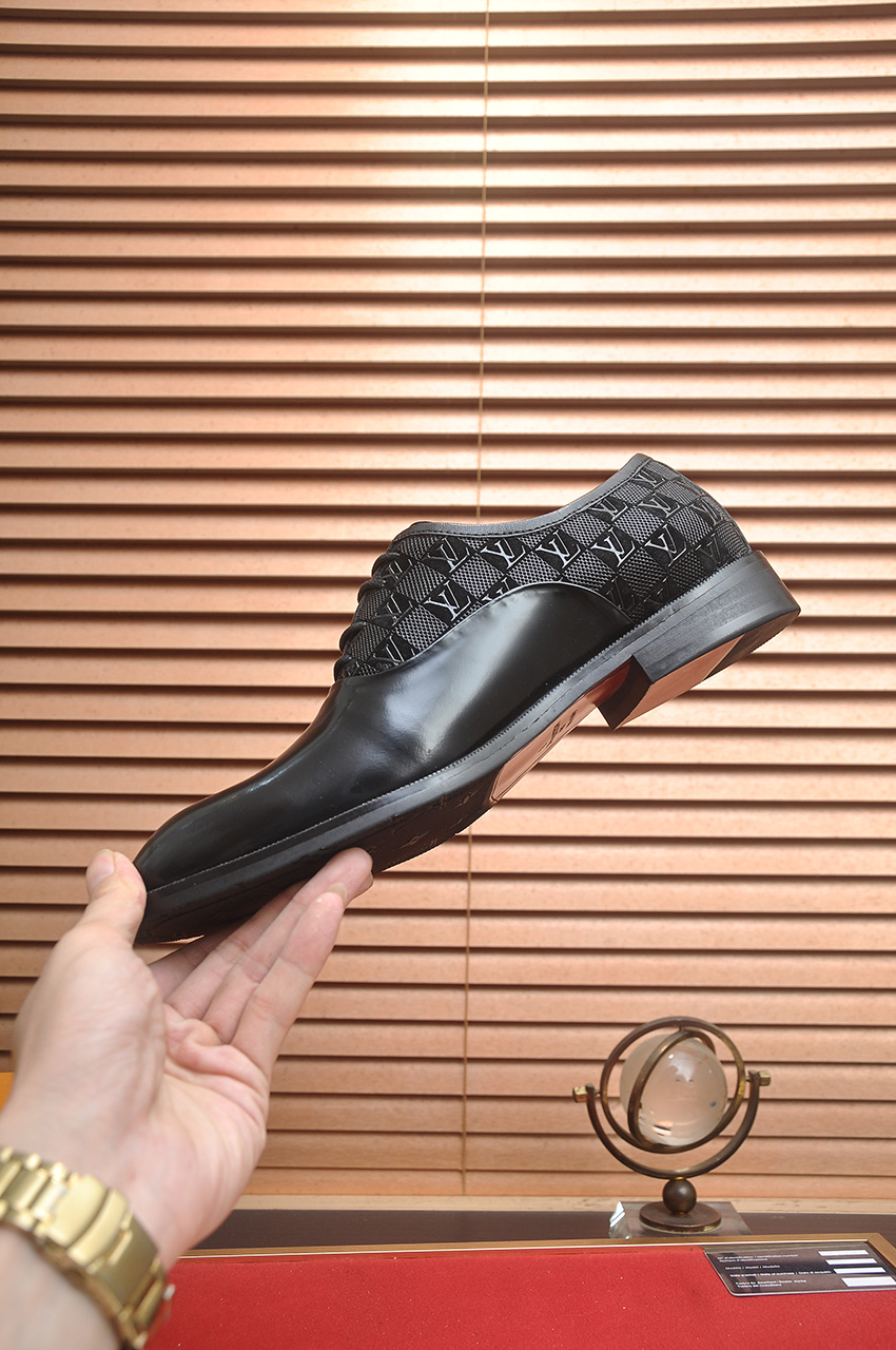 Louis Vuitton Men's Leather Dress Shoes - Black, Size 38-44 6 i1746465360133 3228 0 4