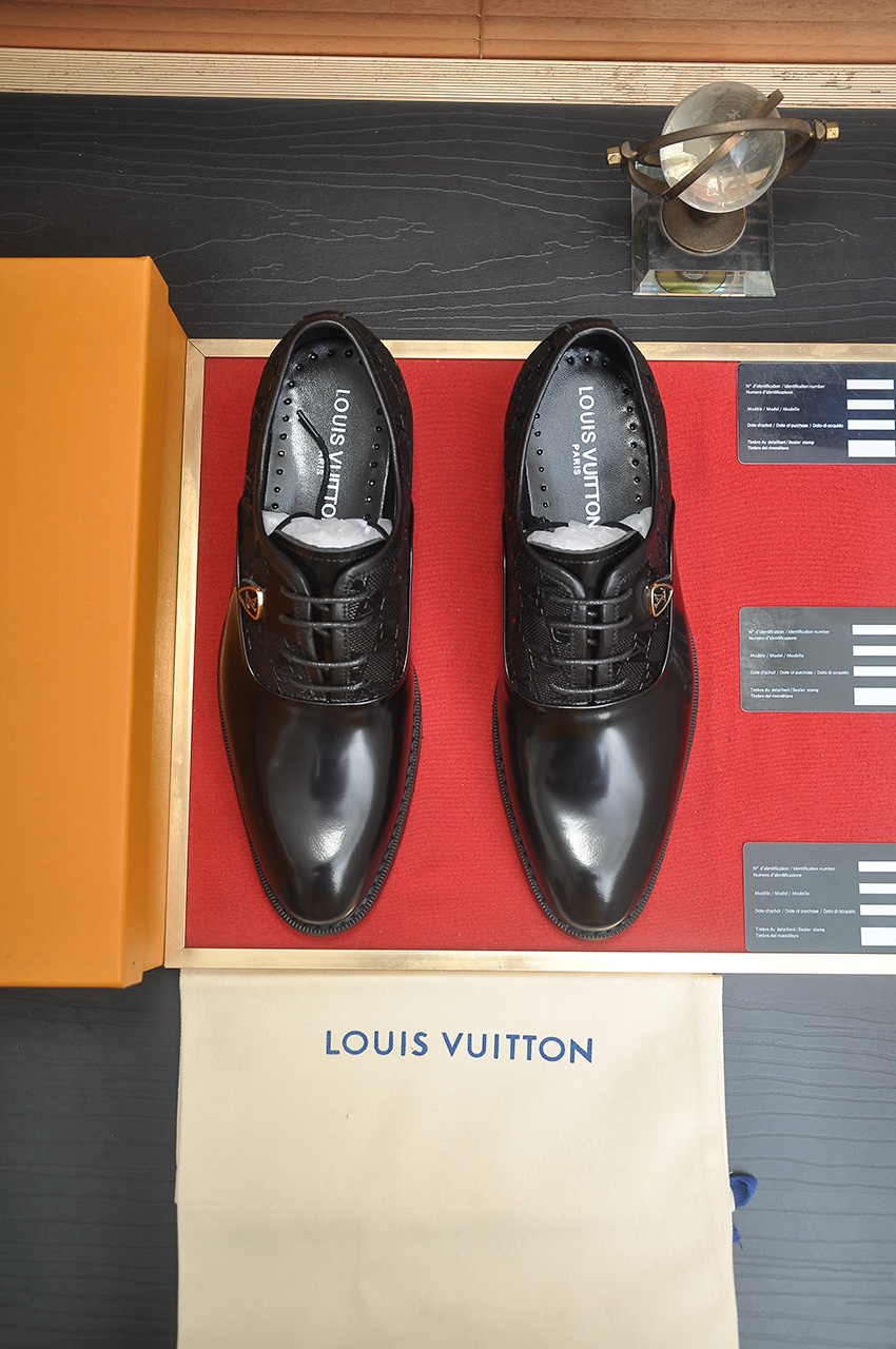 Louis Vuitton Men's Leather Dress Shoes - Black, Size 38-44 2 i1746465360684 8428 0 0