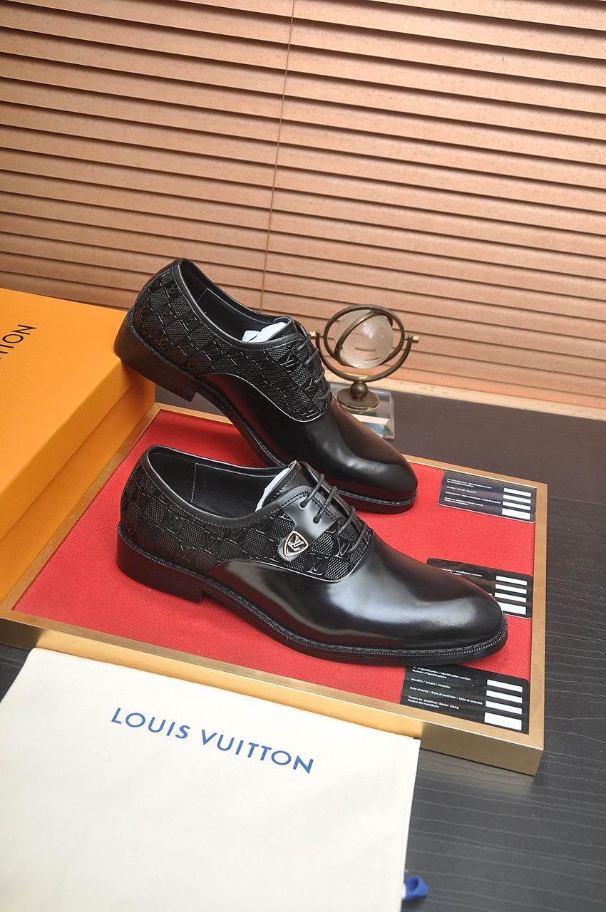 Louis Vuitton Men's Leather Dress Shoes - Black, Size 38-44 7 i1746465360720 5191 0 5