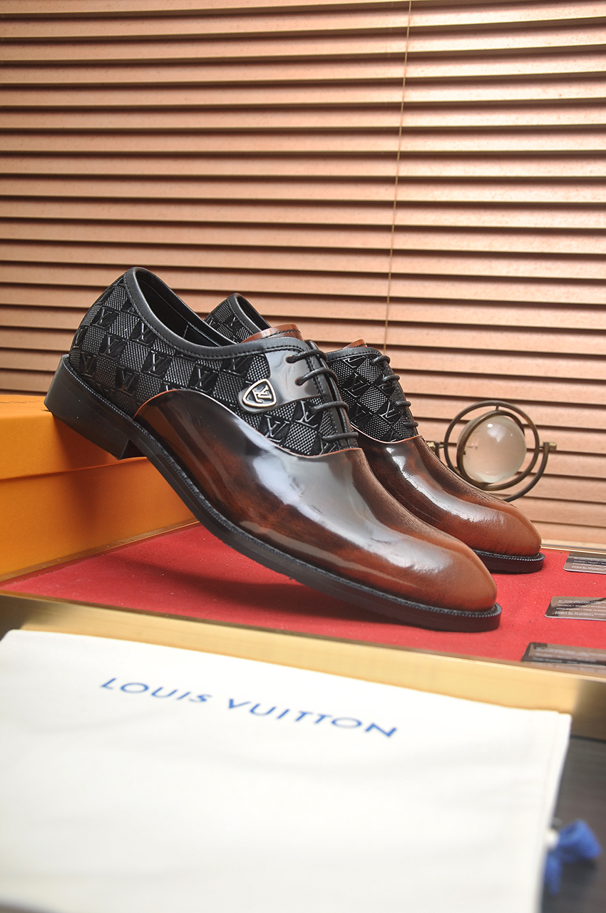 Louis Vuitton Leather Dress Shoes, Italian Leather Lace-Up Business Shoes 3 i1746465374941 6808 0 1