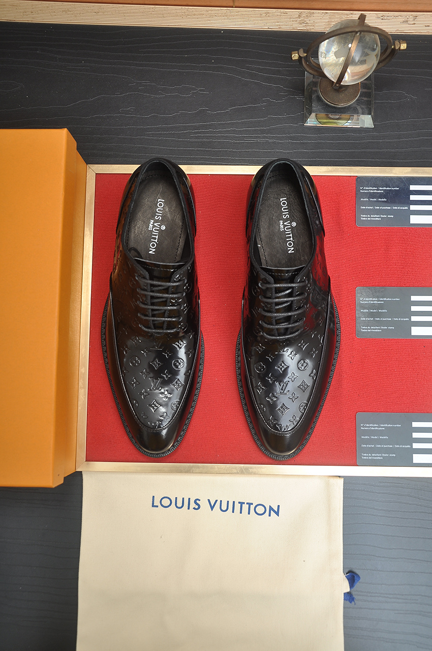 Louis Vuitton Leather Business Dress Shoes - Italian Imported Cowhide 1 Louis Vuitton Leather Business Dress Shoes - Italian Imported Cowhide