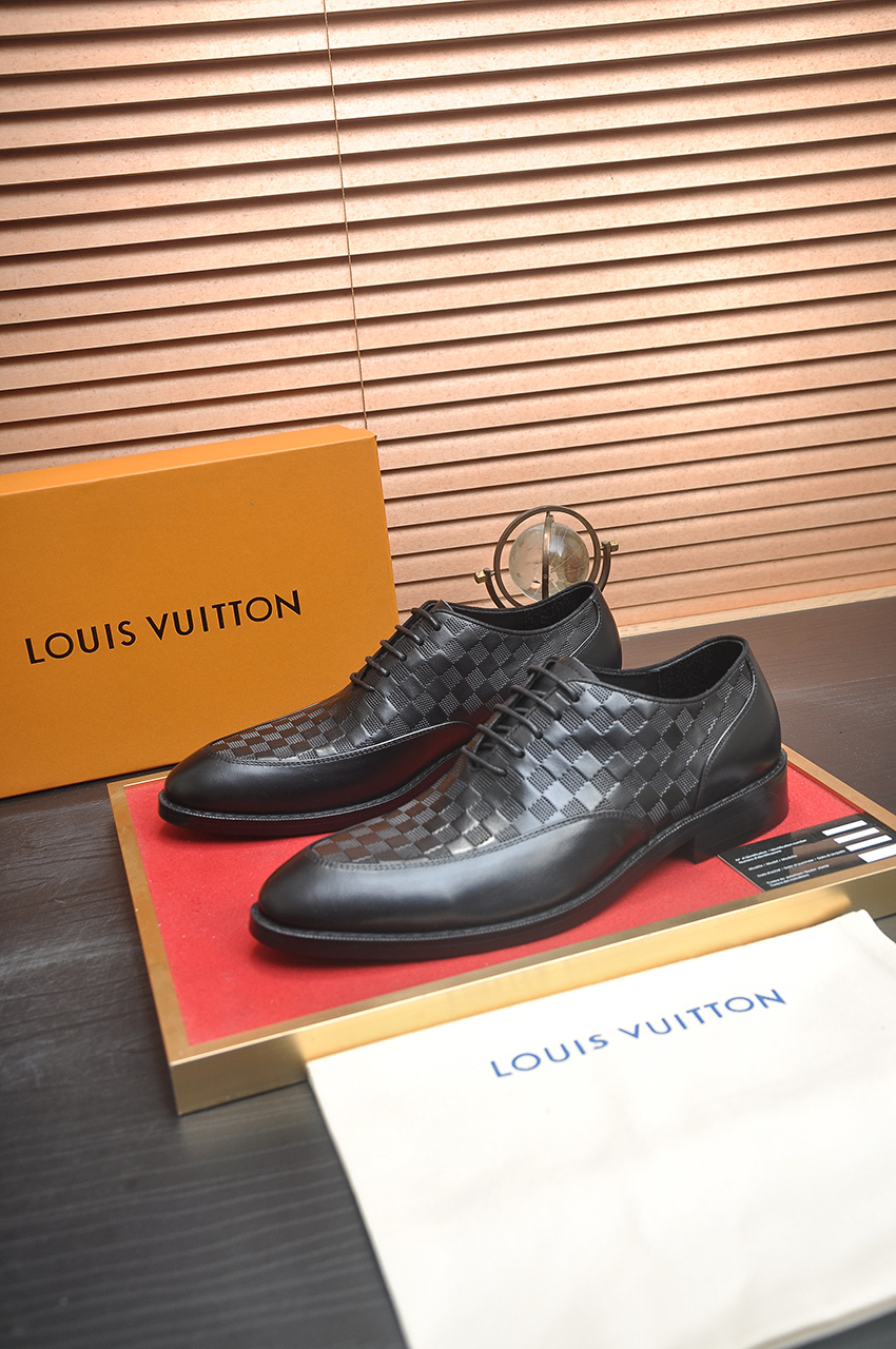 Louis Vuitton Leather Business Dress Shoes - Italian Calfskin, Rubber Sole 4 i1746465534178 7151 0 2