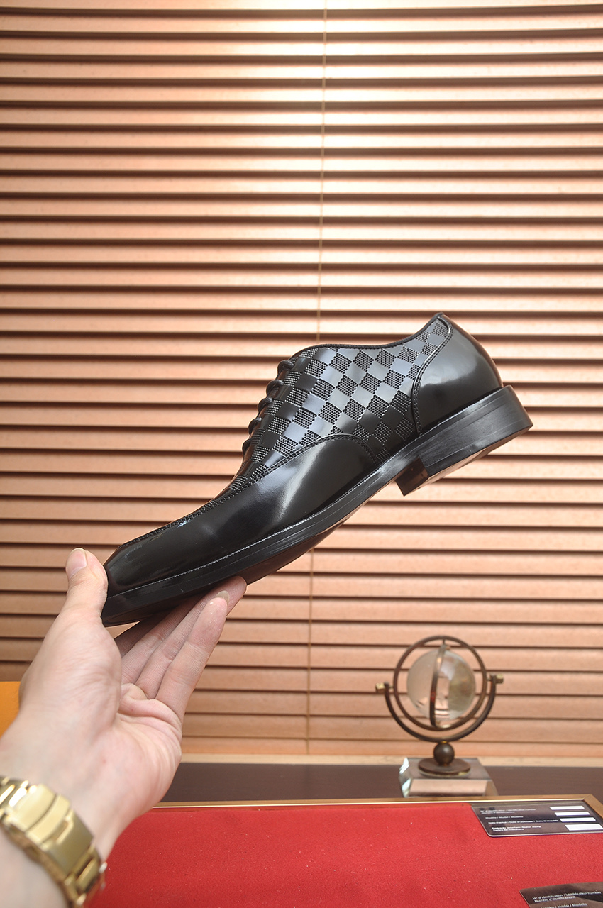 Louis Vuitton Leather Dress Shoes, Business Style, Black, Sizes 38-45 6 i1746465547226 544 0 4
