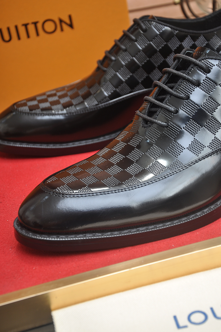 Louis Vuitton Leather Dress Shoes, Business Style, Black, Sizes 38-45 9 i1746465547252 857 0 7
