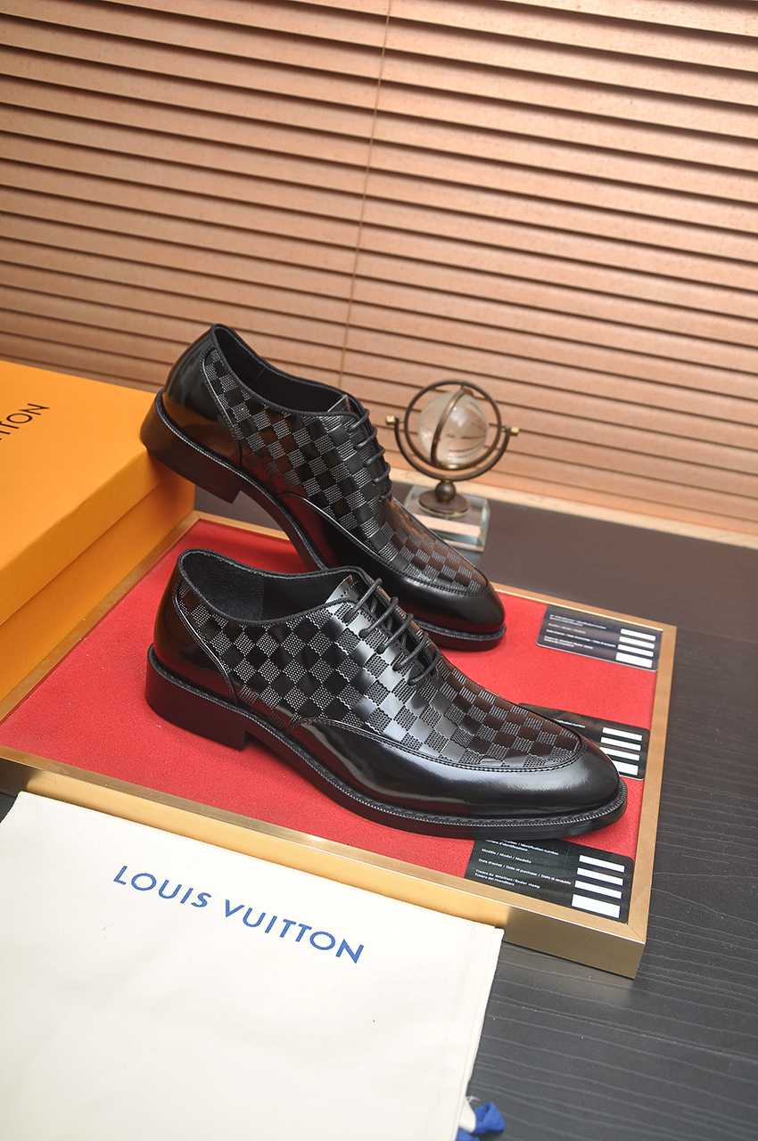 Louis Vuitton Leather Dress Shoes, Business Style, Black, Sizes 38-45 7 i1746465547267 507 0 5