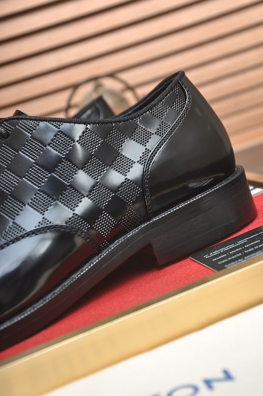 Louis Vuitton Leather Dress Shoes, Business Style, Black, Sizes 38-45 10 i1746465547807 8641 0 8
