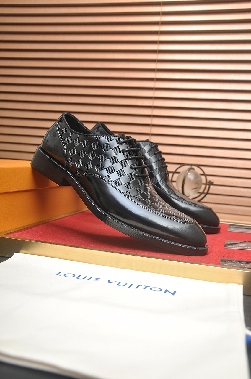 Louis Vuitton Leather Dress Shoes, Business Style, Black, Sizes 38-45 3 i1746465547819 5928 0 1