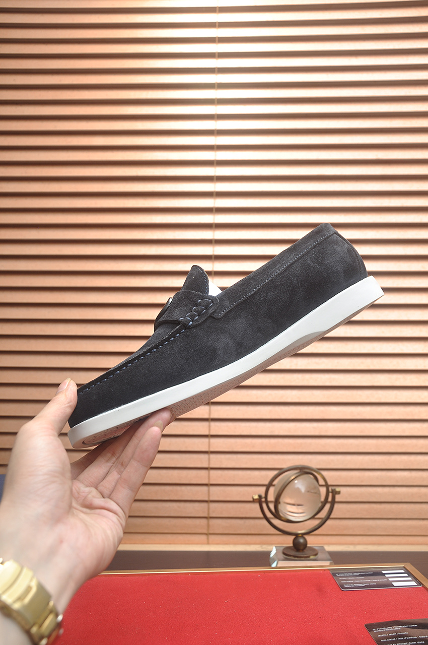 Dior Leather Loafers for Men, Black Suede with 'CD' Signature, Size 38-45 6 i1746724882307 7011 0 4