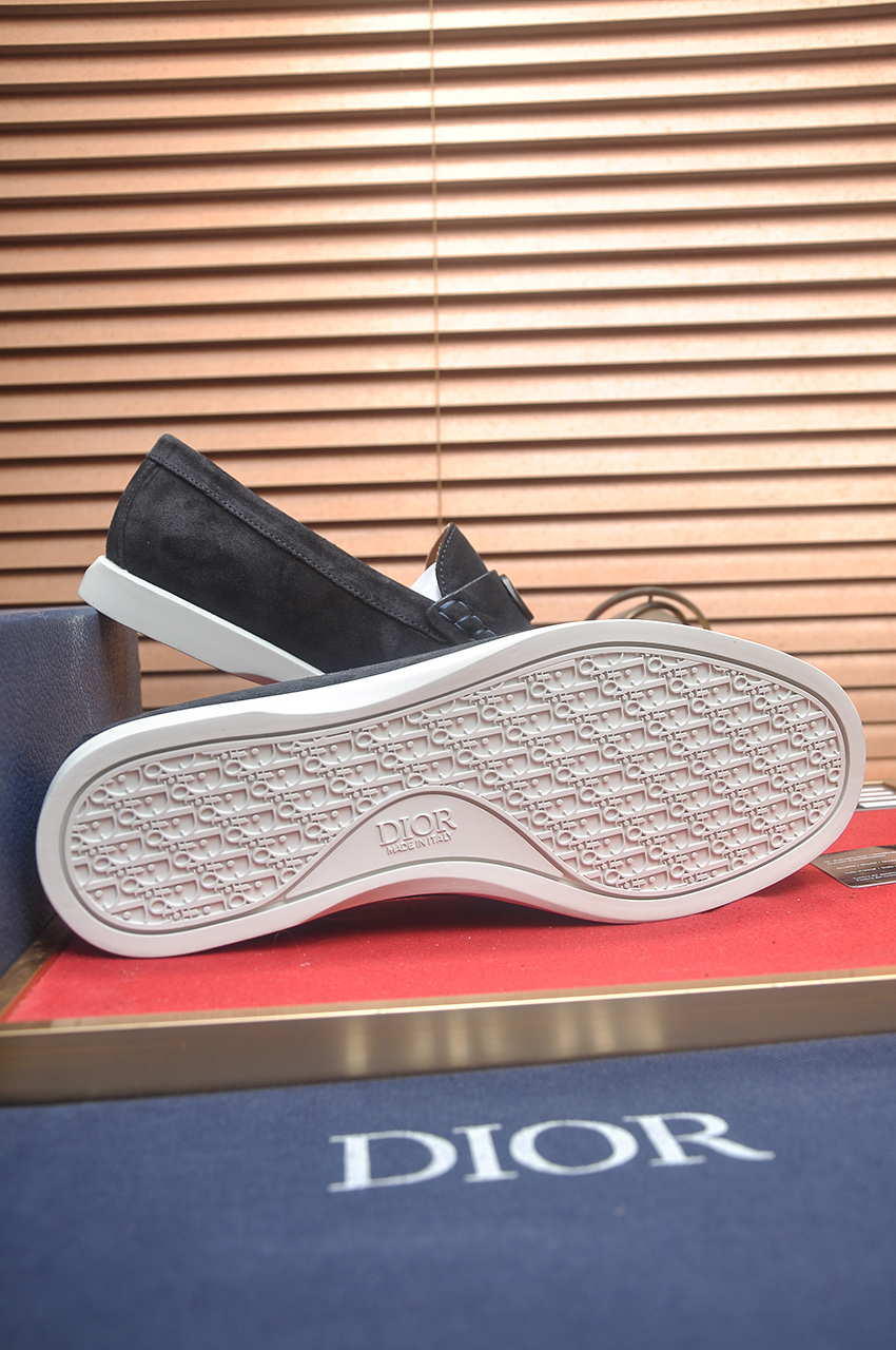 Dior Leather Loafers for Men, Black Suede with 'CD' Signature, Size 38-45 8 i1746724882957 833 0 6