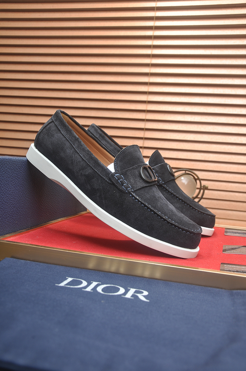 Dior Leather Loafers for Men, Black Suede with 'CD' Signature, Size 38-45 3 i1746724882960 289 0 1