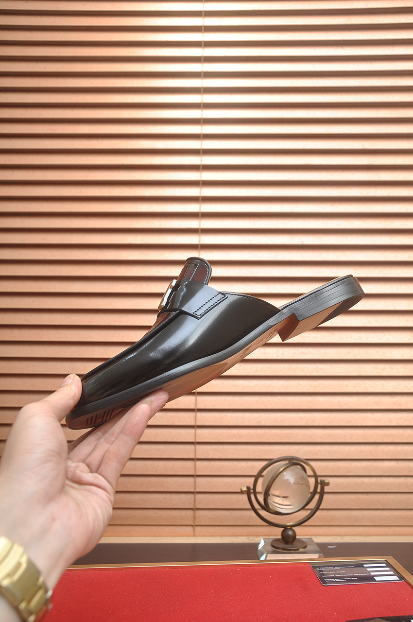 Hermes Men's Leather Mules | Fashionable & Comfortable Slides Size 38-44 7 i1746725058759 5520 0 5