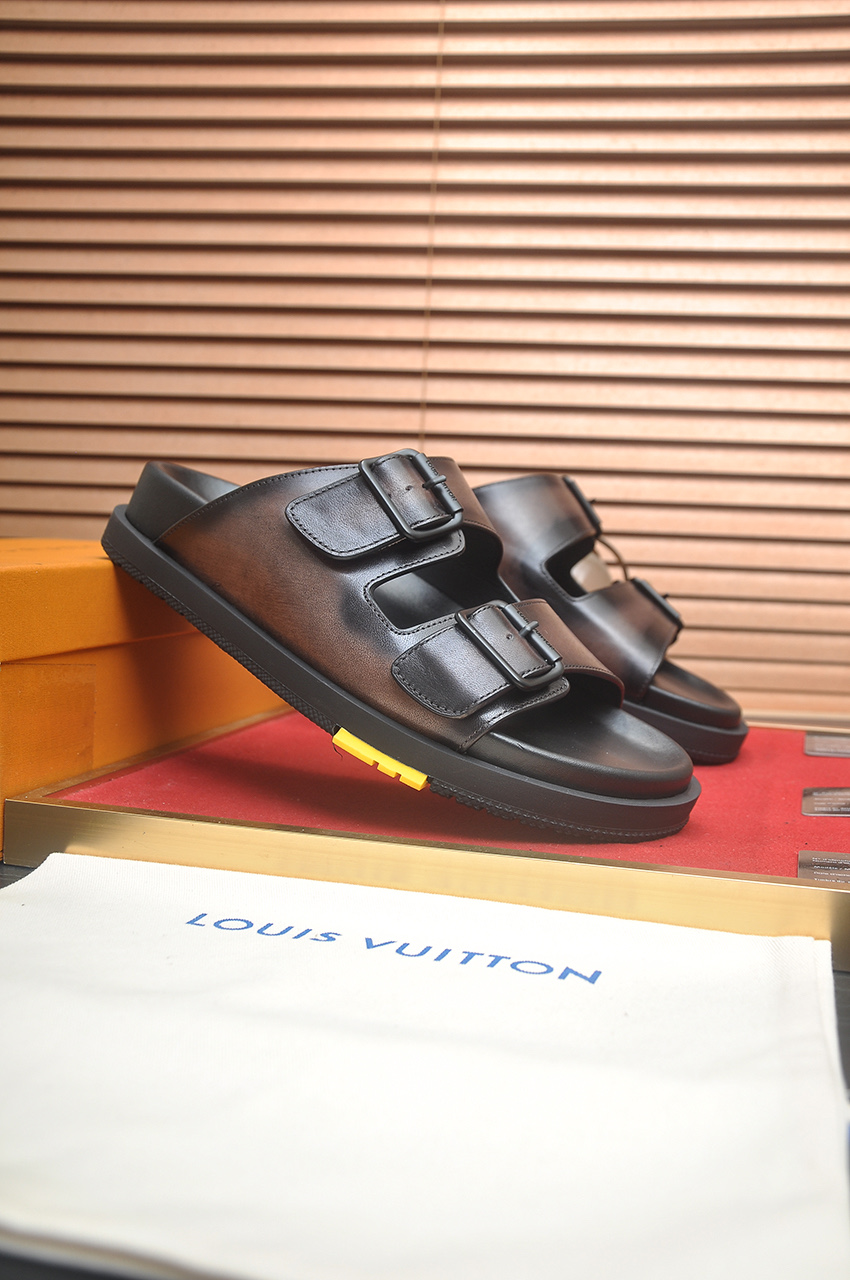 Louis Vuitton Men's Leather Sandals | Summer Style Essential, Sizes 38-45 3 i1746725309273 529 0 1