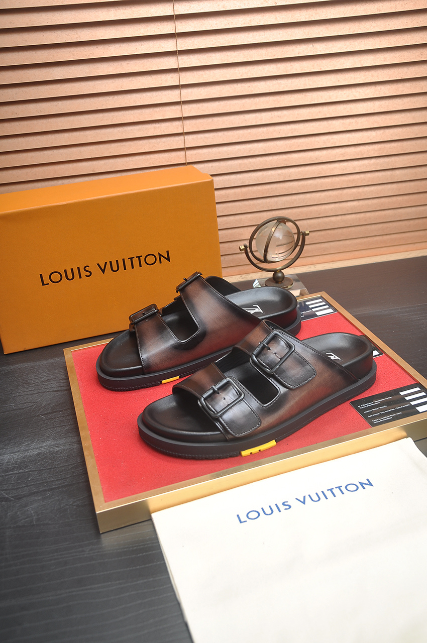 Louis Vuitton Men's Leather Sandals | Summer Style Essential, Sizes 38-45 4 i1746725309274 1850 0 2
