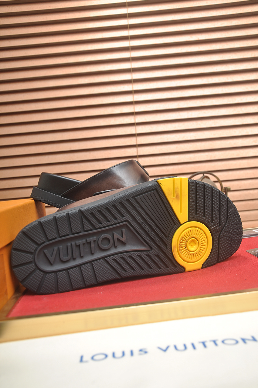 Louis Vuitton Men's Leather Sandals | Summer Style Essential, Sizes 38-45 9 i1746725309276 7094 0 7