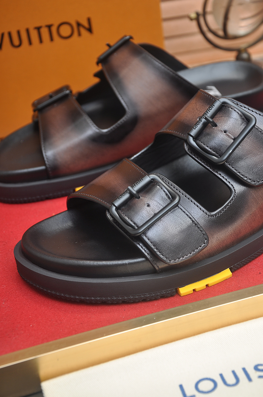 Louis Vuitton Men's Leather Sandals | Summer Style Essential, Sizes 38-45 10 i1746725309282 9861 0 8