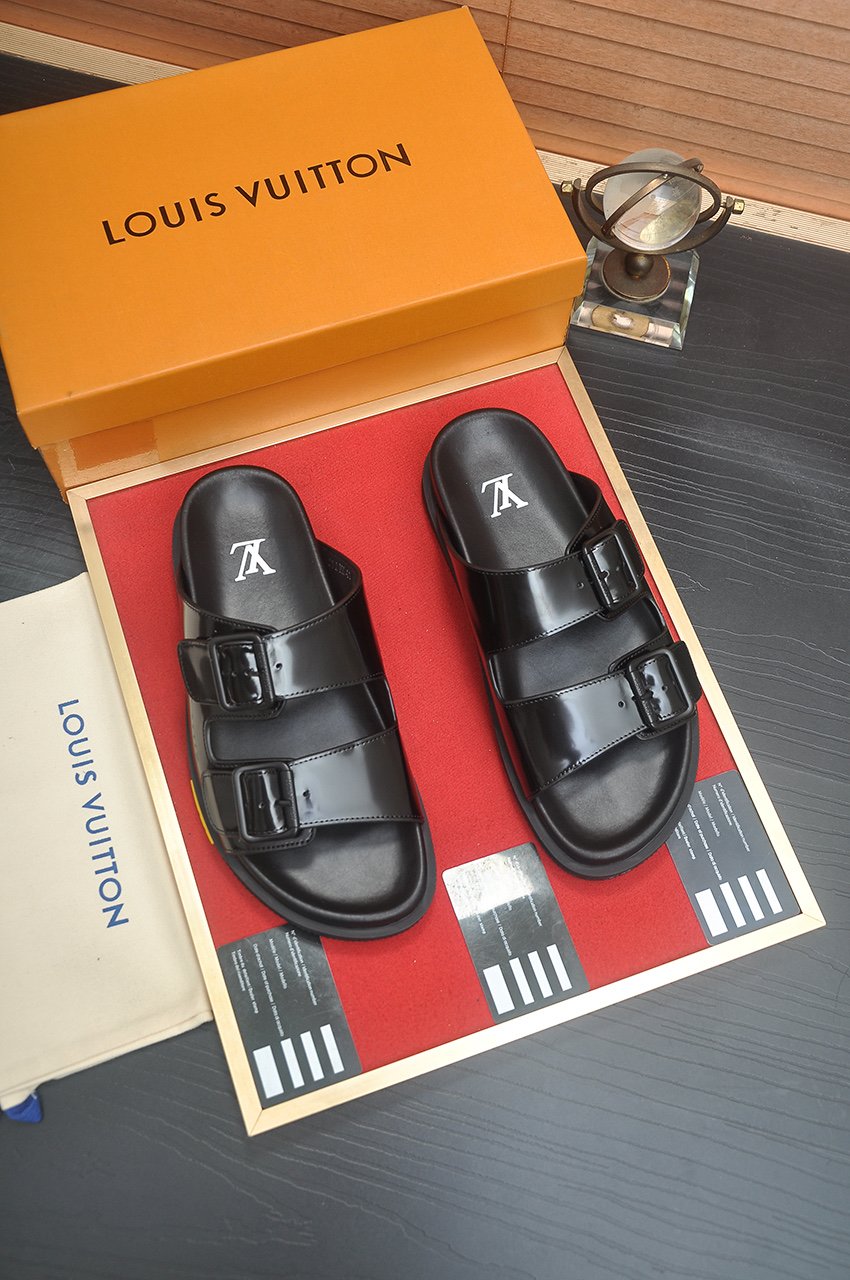 Louis Vuitton Men's Leather Sandals | Fashionable Summer Essential 10 i1746725348387 136 0 8