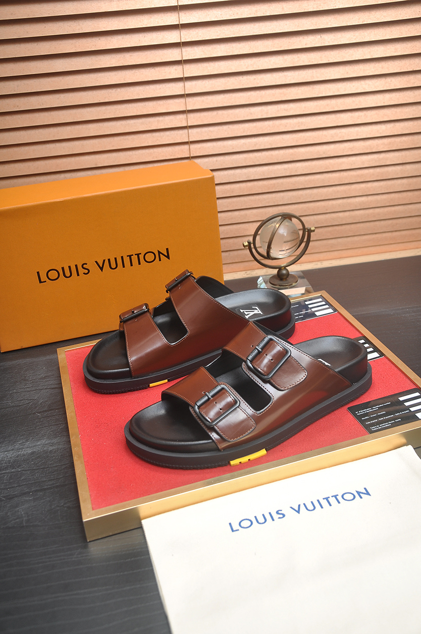 Louis Vuitton Men's Leather Sandals - Stylish Summer Essentials 4 i1746725364405 1885 0 2
