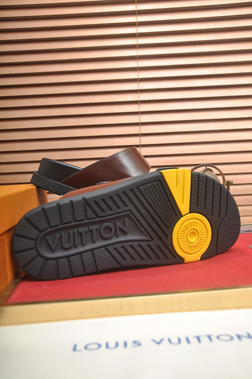 Louis Vuitton Men's Leather Sandals - Stylish Summer Essentials 9 i1746725364936 2185 0 7