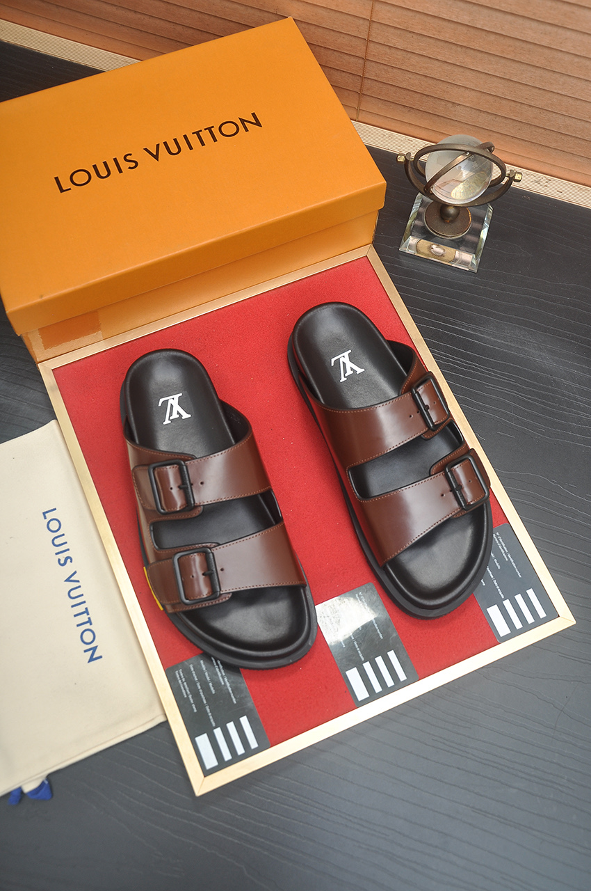 Louis Vuitton Men's Leather Sandals - Stylish Summer Essentials 6 i1746725364962 5997 0 4