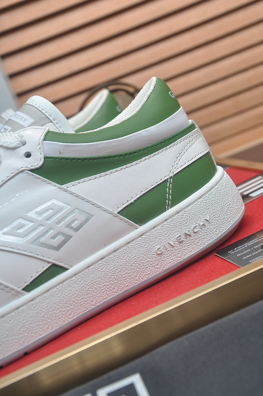 Givenchy Men's City Sport Sneaker in Leather with Green Accents, Sizes 38-44 10 i1746983205310 2574 0 8