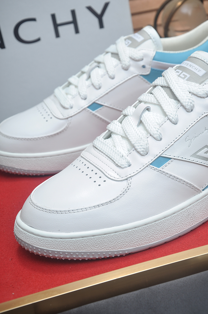 Givenchy Men's City Sport Low-Top Sneakers in White and Blue Leather 9 i1746983223068 4829 0 7