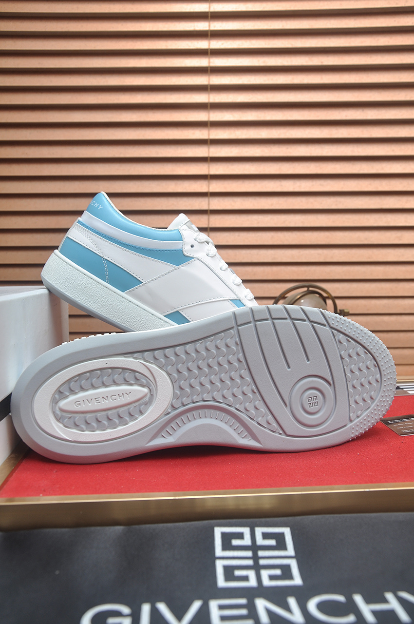 Givenchy Men's City Sport Low-Top Sneakers in White and Blue Leather 8 i1746983223663 6597 0 6