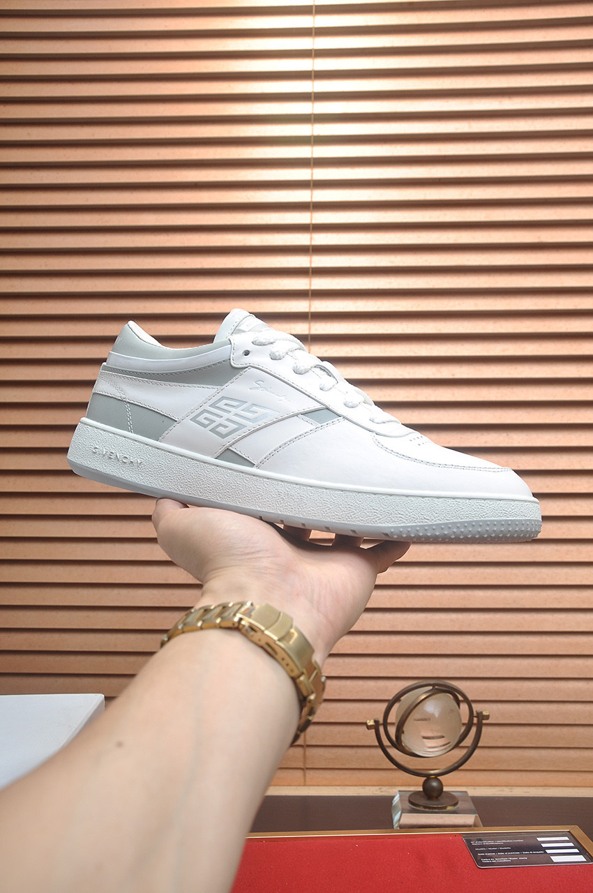 Givenchy Men's City Sport Leather Sneakers - White/Gray, Sizes 38-44 2 i1746983279993 7466 0 0
