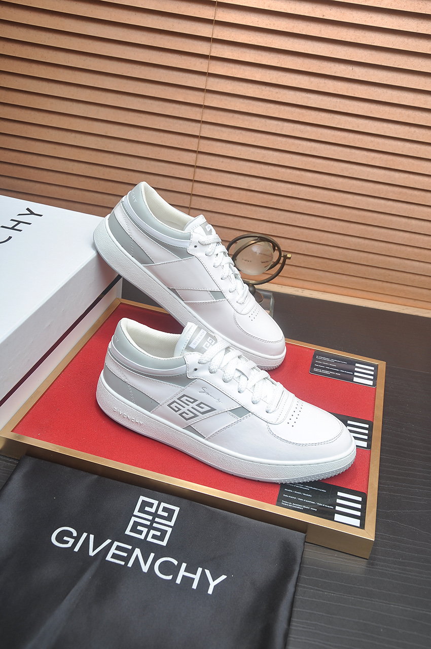 Givenchy Men's City Sport Leather Sneakers - White/Gray, Sizes 38-44 7 i1746983280523 6585 0 5