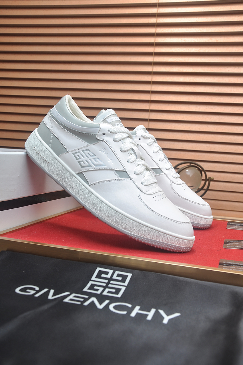 Givenchy Men's City Sport Leather Sneakers - White/Gray, Sizes 38-44 4 i1746983280527 1274 0 2
