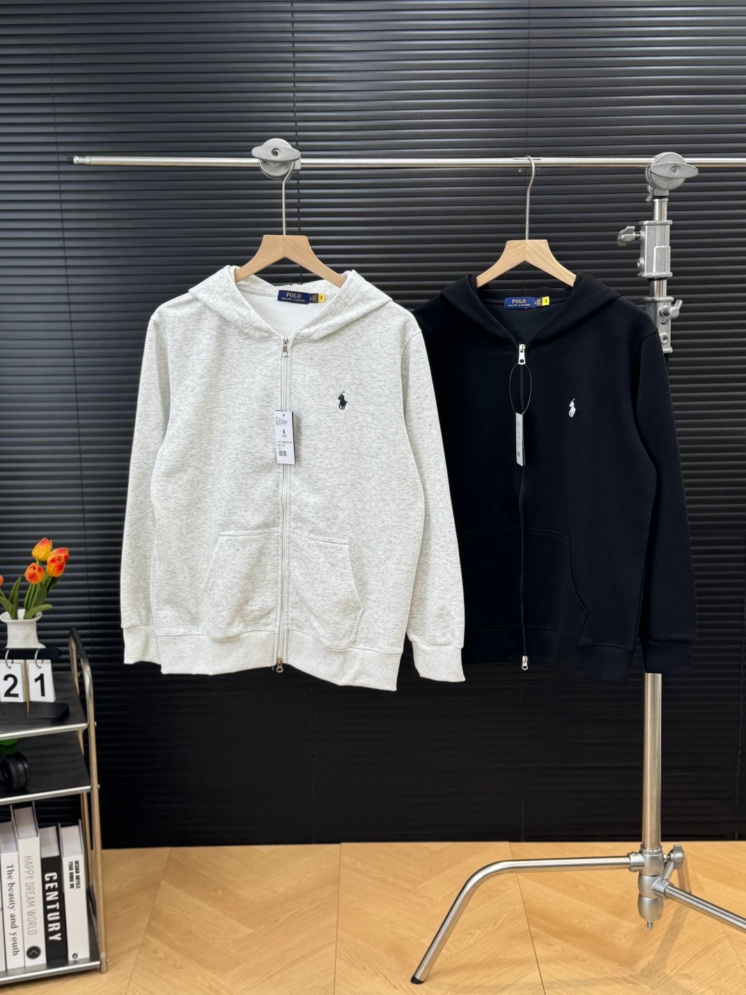 Ralph Lauren Embroidered Pony Logo Full-Zip Hoodie, Classic Fit