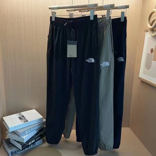 The North Face Clothing Pants & Trousers Fake AAA+
 Black Khaki Embroidery Spandex Spring/Summer Collection Sweatpants