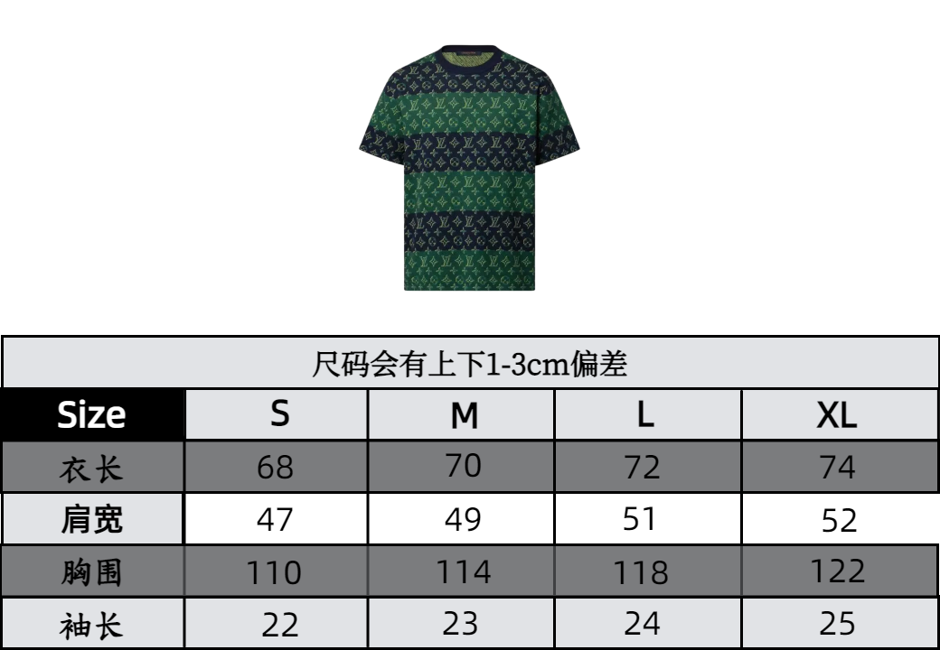 Louis Vuitton Monogram Jacquard Jersey Crew Neck Tee - Striped Pattern 10 i1758527177772 7358 0 9