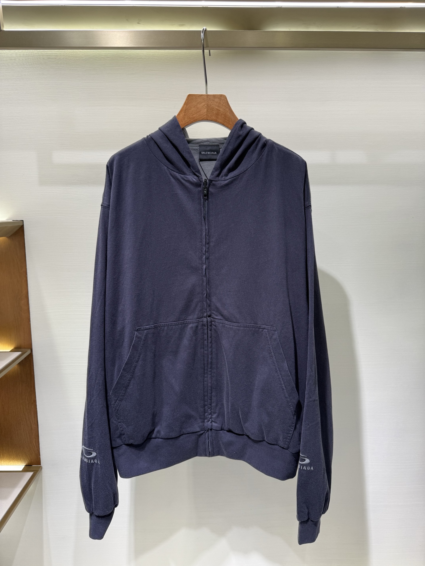 Balenciaga Double-Faced Zip-Up Hoodie: Reversible Comfort & Style