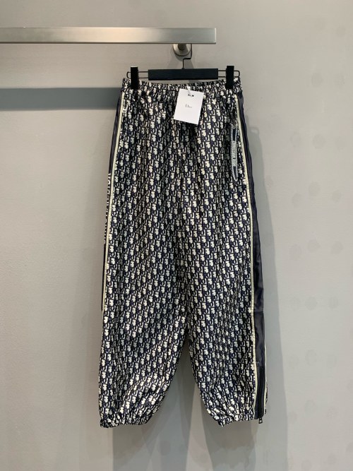 Dior Alps Oblique Print Taffeta Drawstring Joggers Women's Size 36 38 40 1 Dior Alps Oblique Print Taffeta Drawstring Joggers Women's Size 36 38 40