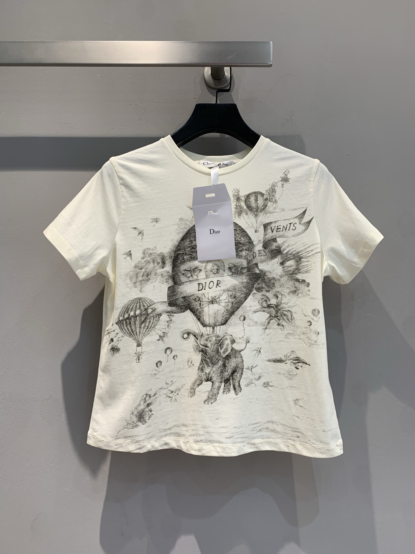 NO:312556,The new model is shipped M1!  CD early spring new hot air balloon T-shirt, original customized cotton-linen blend fabric, digital direct ink hot air balloon printing is lifelike, and the upper body is versatile and skin-friendly!  A classic style that you can wear all the time!  36-38-40,,tees,t-shirt,alexander wang19860909新款出货啦M1！CD早春新款热气球T恤,原版定制棉麻混纺面料,数码直喷水墨热气球印花栩栩如生,上身百搭亲肤！可以一直穿的经典款！36-38-40,,tees，t-shirt,alexander wang,Women's clothing