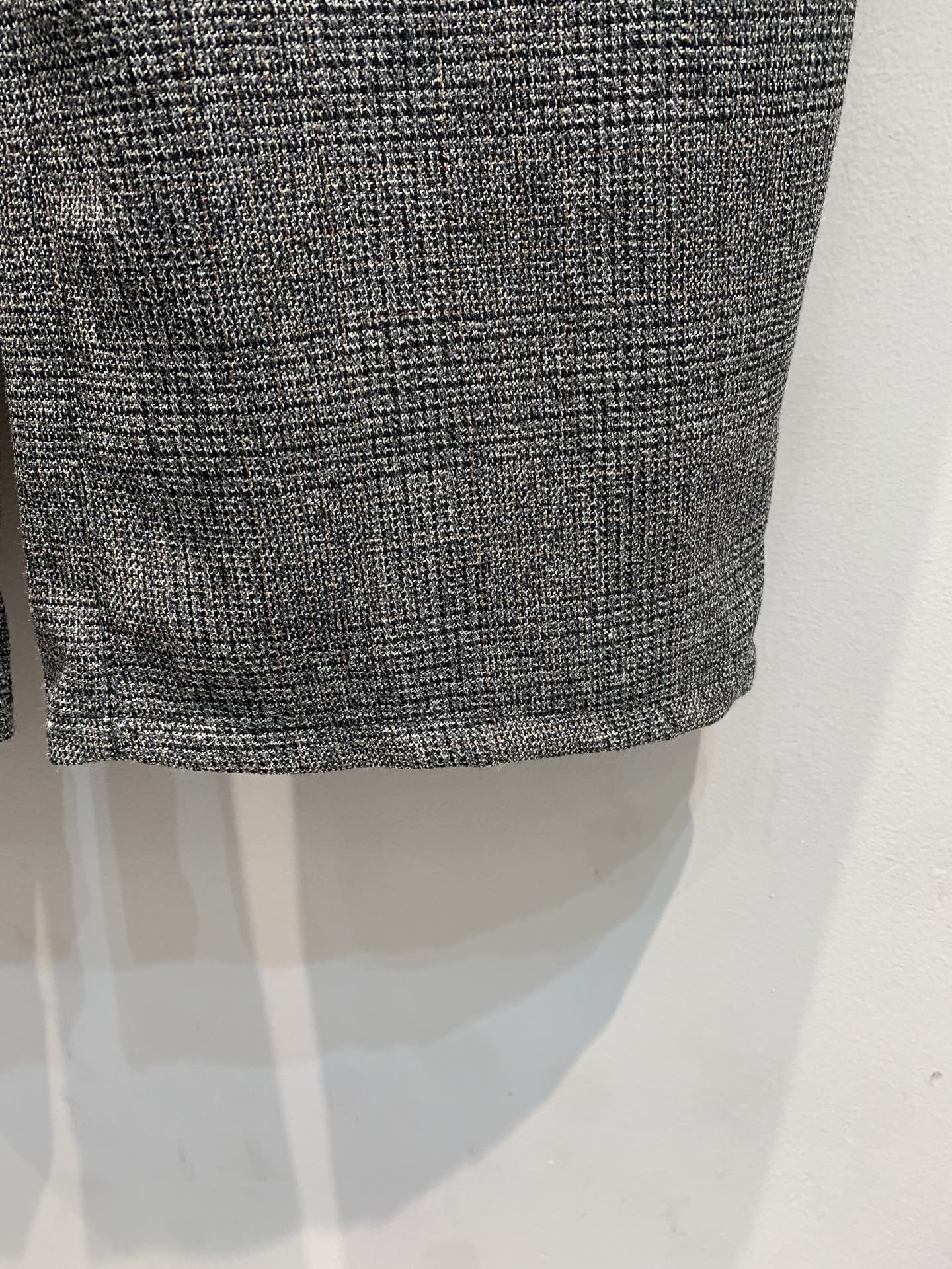新款🔥出货啦📢 Y版开发 Prad*2025秋冬新款时髦复古羊毛格纹阔腿裤。细腻羊毛格纹面料自带低调奢华