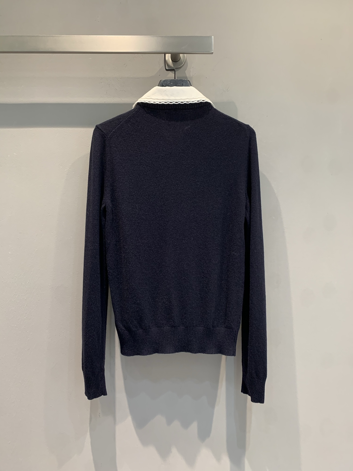 🆕🆕🆕特价340 新款🆕 原版开发 Miumi*2026早春新款时髦复古娃娃领羊绒针织开衫，100%羊绒