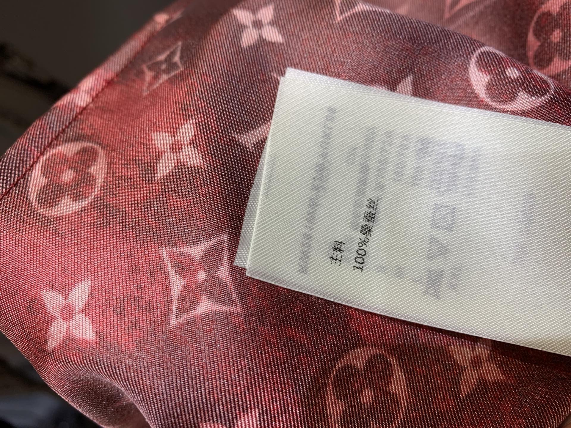 Louis Vuitton Red Monogram Wide Leg Pants