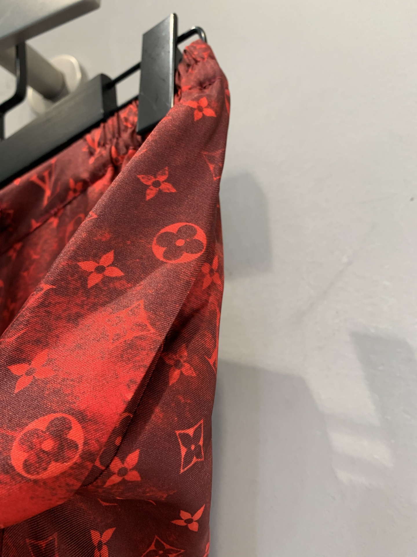 Louis Vuitton Red Monogram Wide Leg Pants
