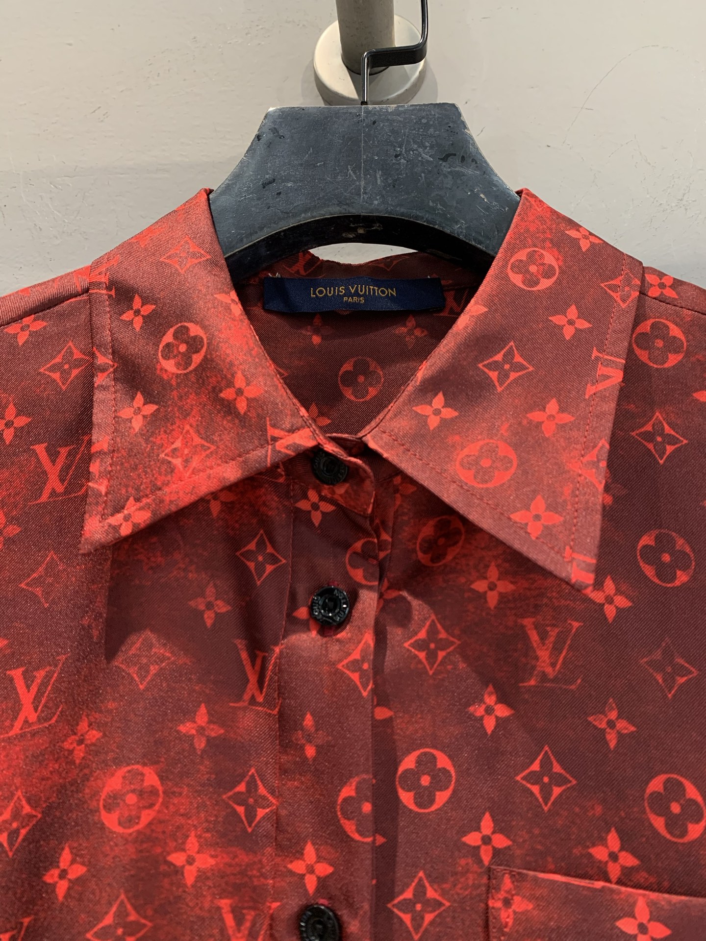 Louis Vuitton Red Monogram Shirt